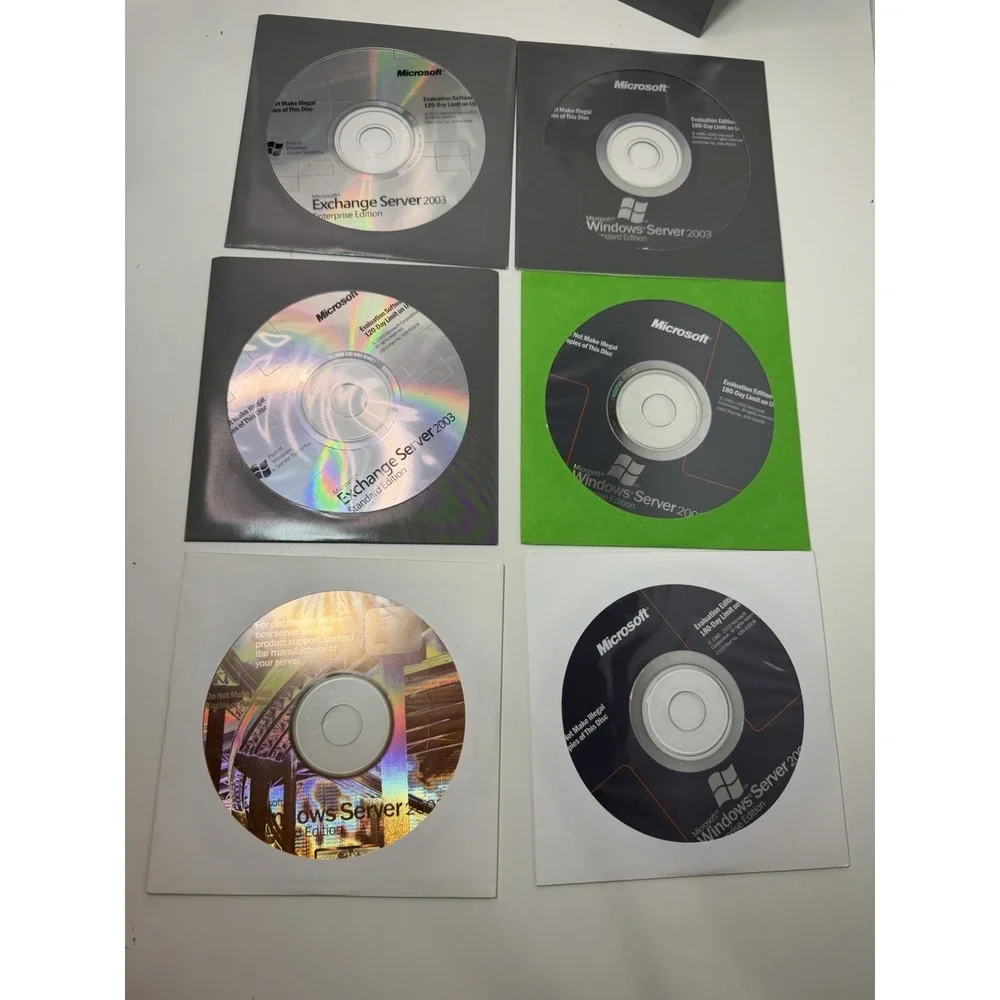 Vintage Microsoft Exchange Server 2003 Evaluation Kit‎ – 6 Disc Box Set